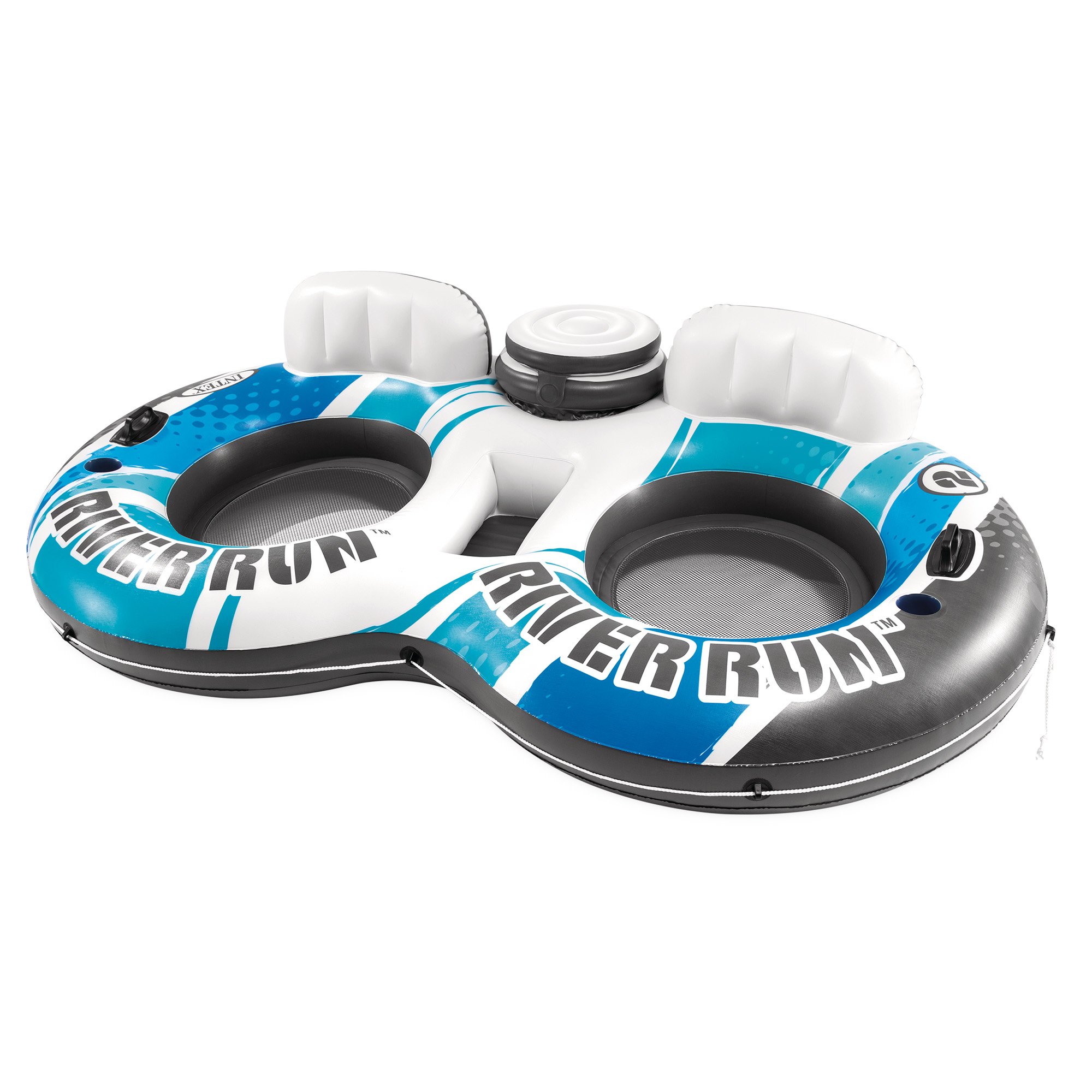V240-56827EU-187600-00 Intex River Run 2 Blue Rapids Inflatable Floating Lake Tube - Image 1