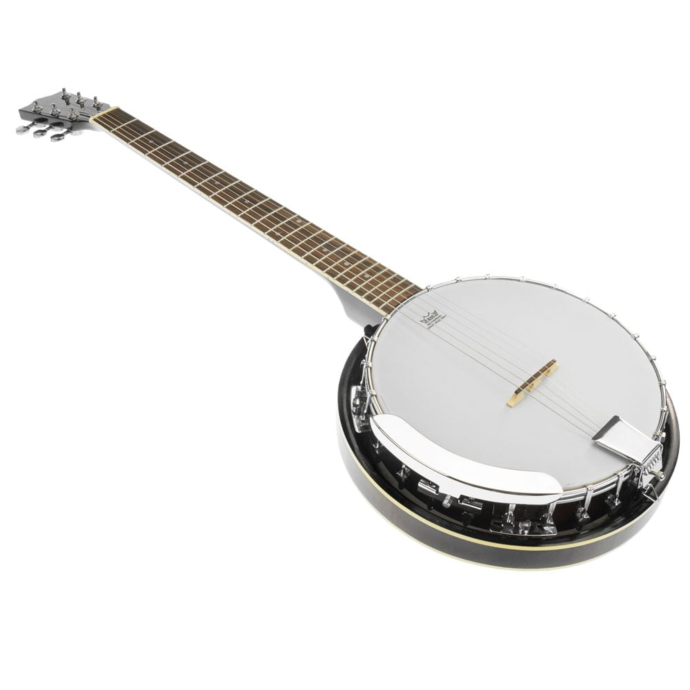 V240-6S-BANJO-BK-71719-00 Karrera 6 String Resonator Banjo - Black - Image 1
