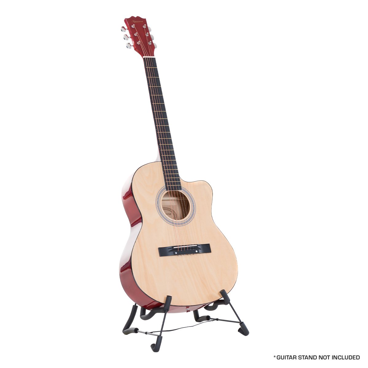 V240-ACG40-NAT-71716-00 Karrera Acoustic Cutaway 40in Guitar - Natural - Image 1
