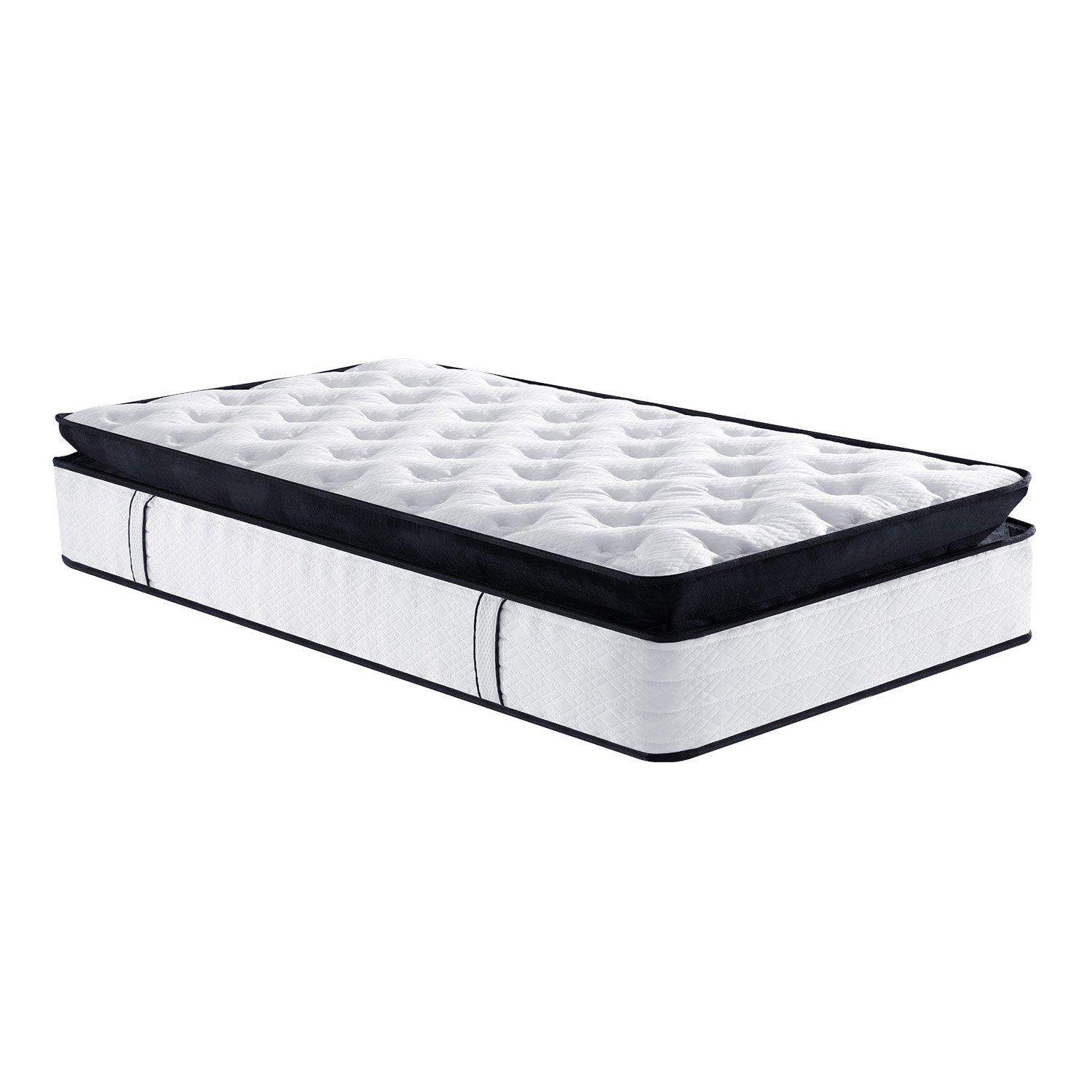 V240-MTS-T32-KSN-68240-00 Laura Hill King Single Mattress Bed Size Euro Top 5 Zone Spring Foam 32cm - Image 1