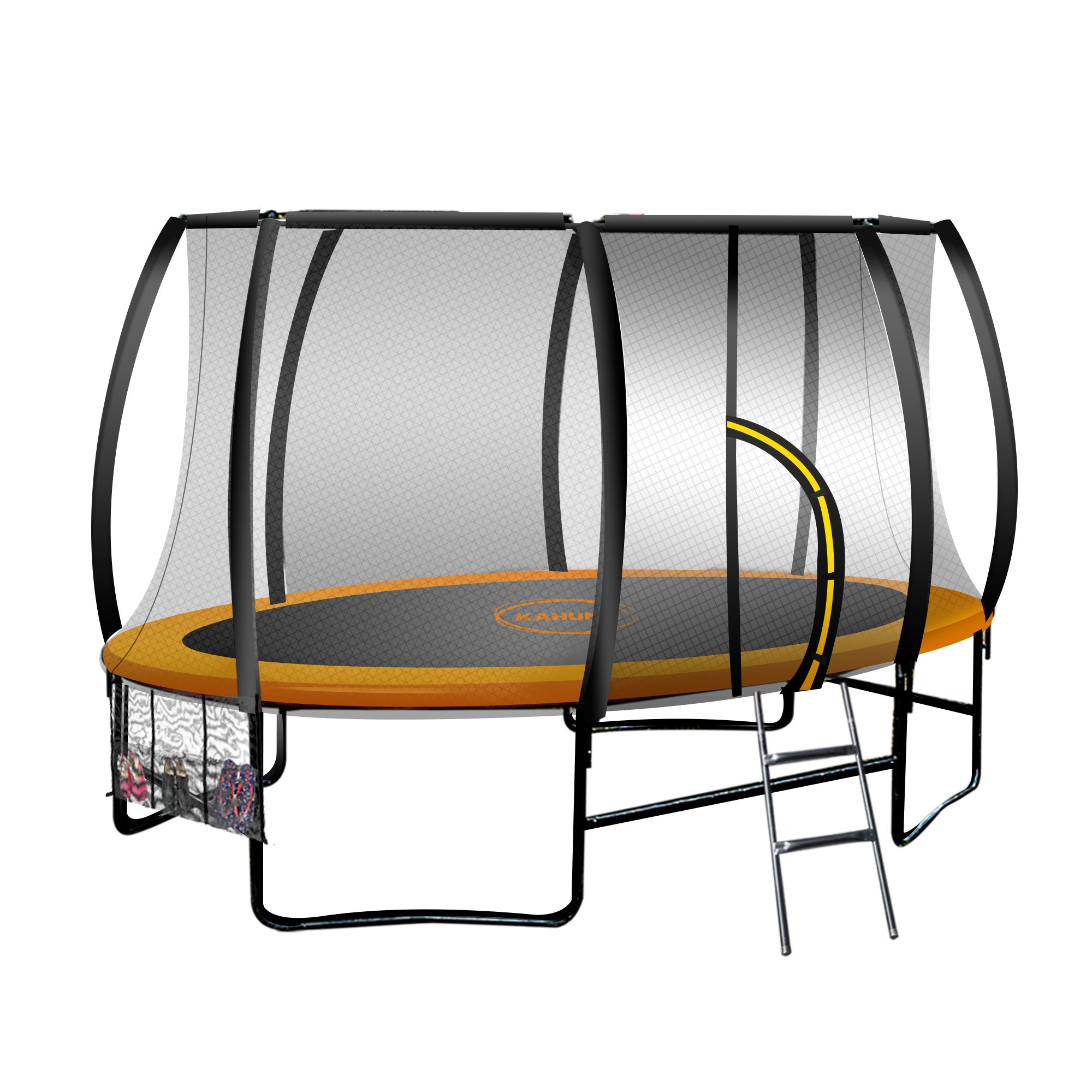 V240-TRA-FJP-OVL-814-68233-00 Kahuna Trampoline 8 Ft X 14ft Oval Outdoor - Orange - Image 1