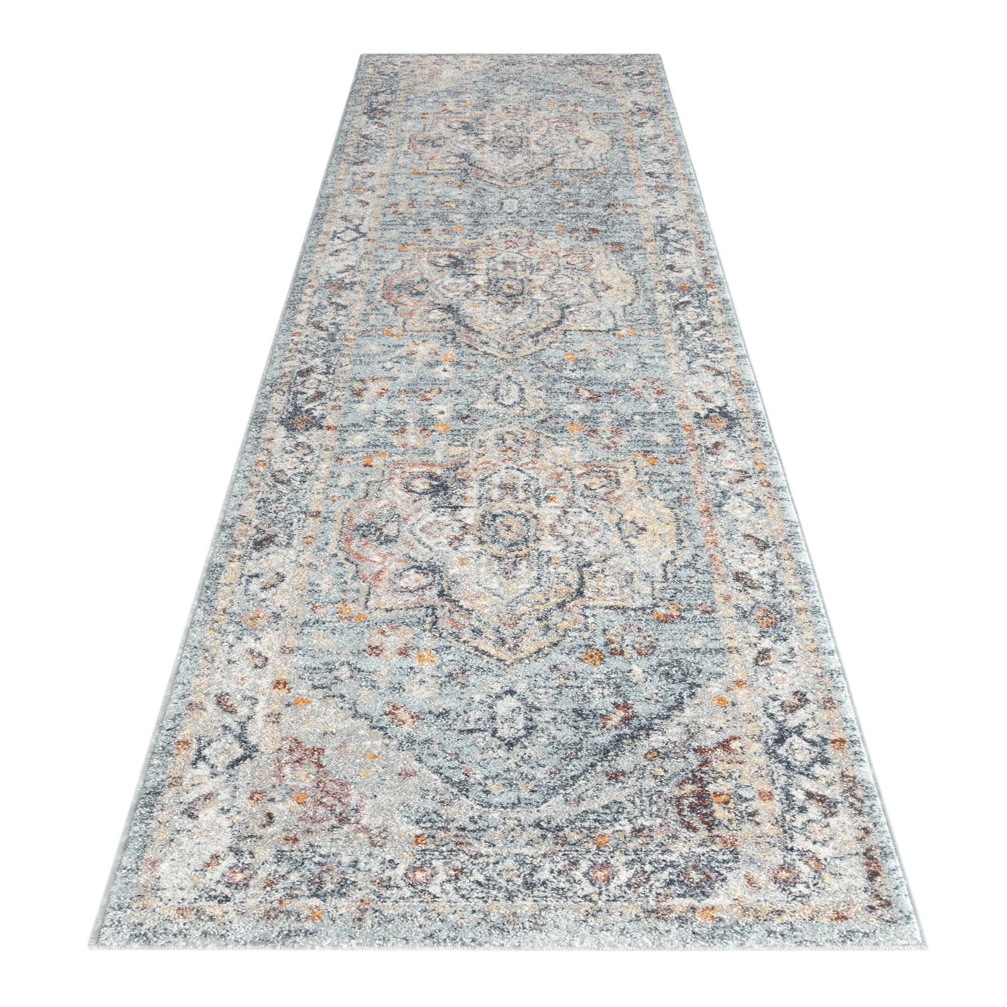 V262-LGH801507404BLU-172743-00 Ornate Persian Vintage Rug - Blue - 80x150 - Image 1