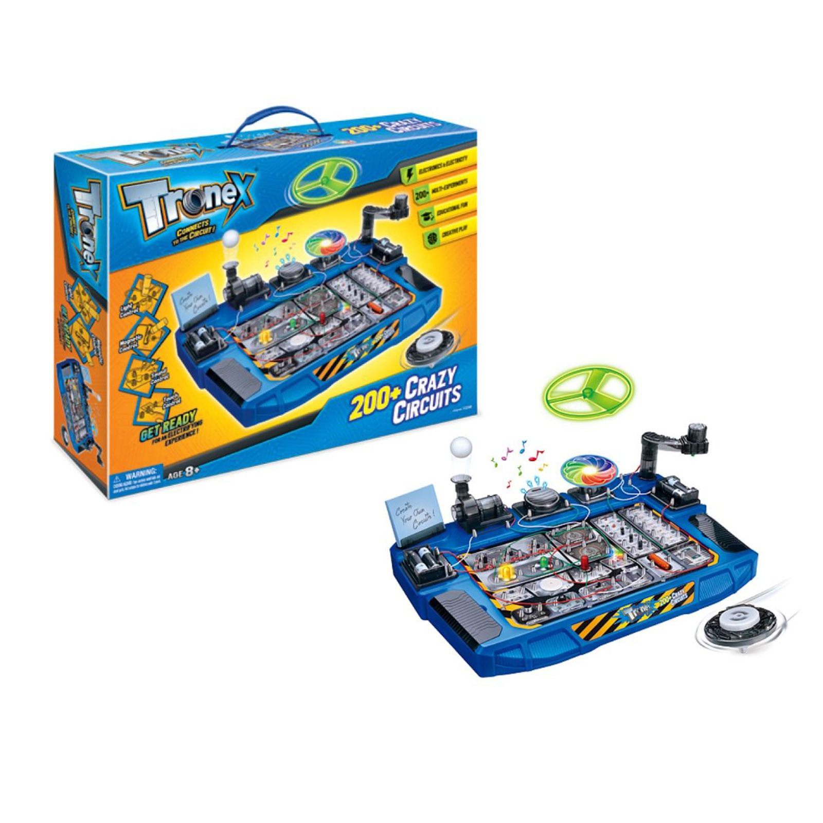 V274-TOY-KN-3AT2200-209835-00 Tronex 200+ Crazy Circuits STEM Kit Toy for Kids Educational Circuit Learning Board - Image 1