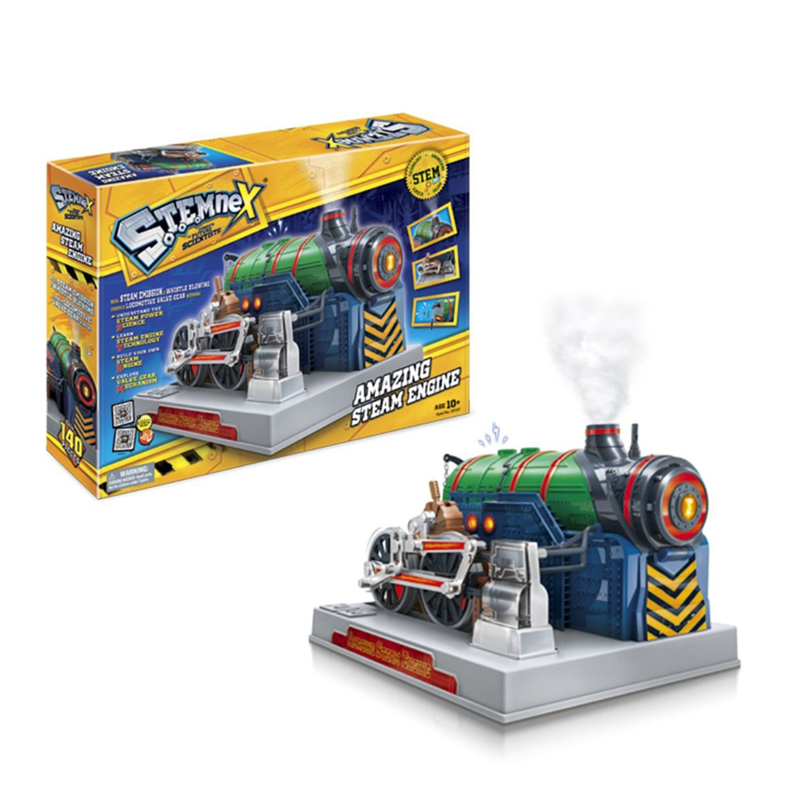 V274-TOY-KN-3AT9107-209841-00 Stemnex Amazing Steam Engine STEM Toy Build Your Own Educational Construction Kit - Image 1
