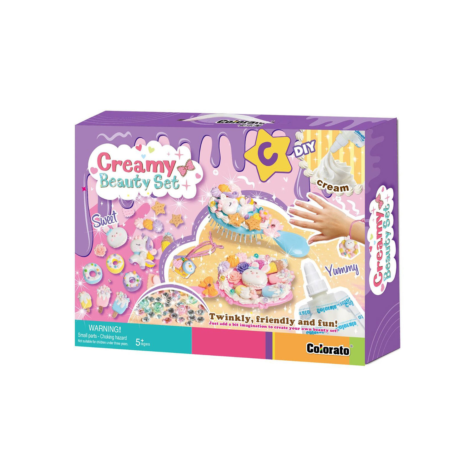 V274-TOY-KN-TACMC24-209855-00 Colorato Creamy Beauty Set - Super Clay and Charms DIY Craft Kit for Kids - Image 1