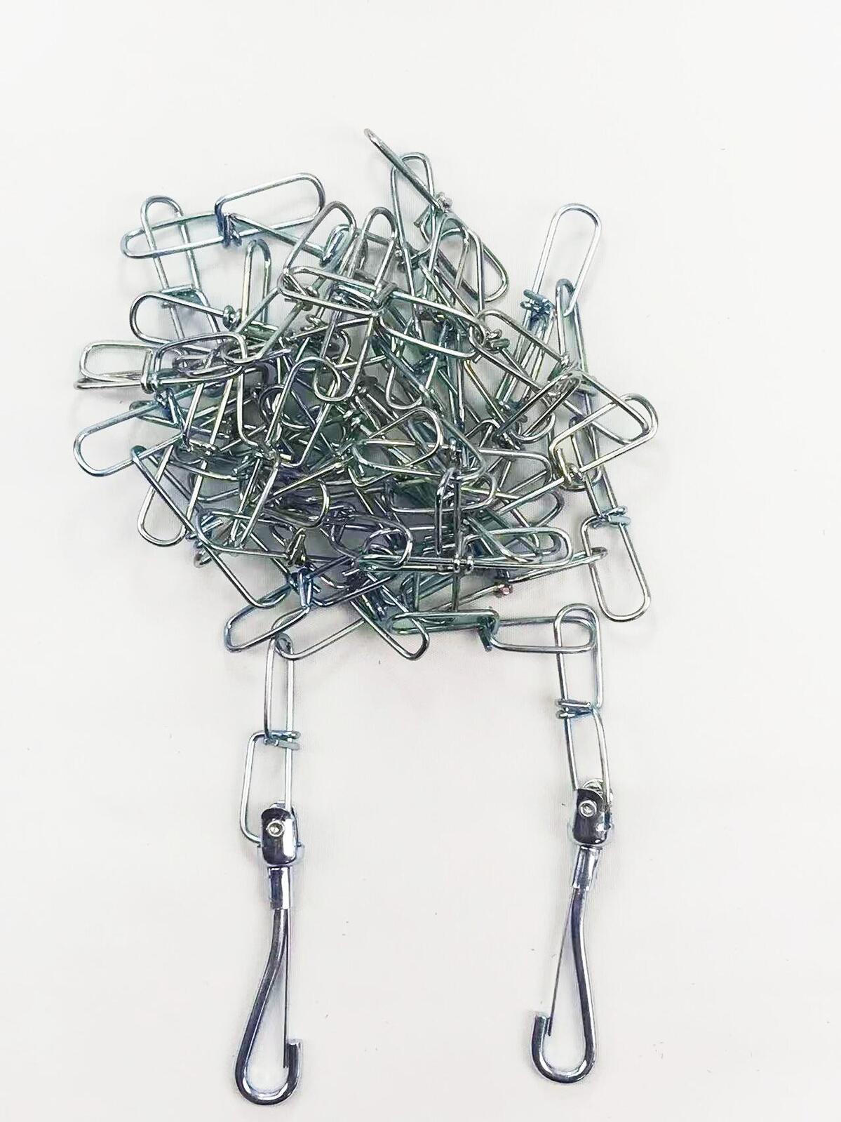 V278-2-X-61404-CHAIN-LINK-3M-66455-00 YES4PETS 2 X 3M Dog Metal Link Chain Rope Collars Leashes Pet Animal Guard Up Cable Tie Out - Image 1