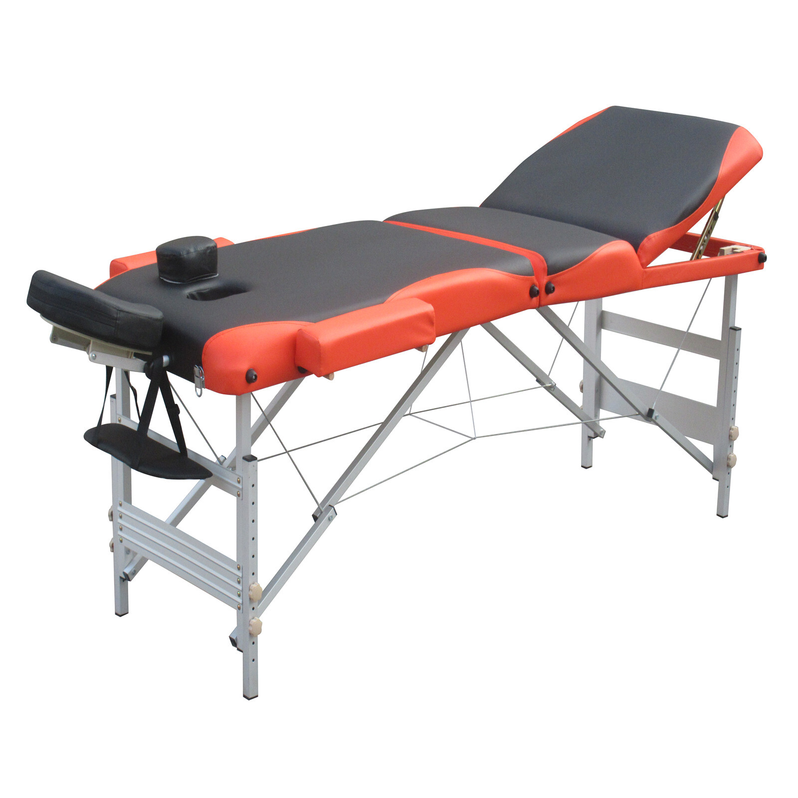 V278-3-ALUM-FOLD-57F-BO-65548-00 YES4HOMES 3 Fold 5 cm Thickness Foam Portable Aluminium Massage Table Massage Bed Beauty Therapy - Image 1