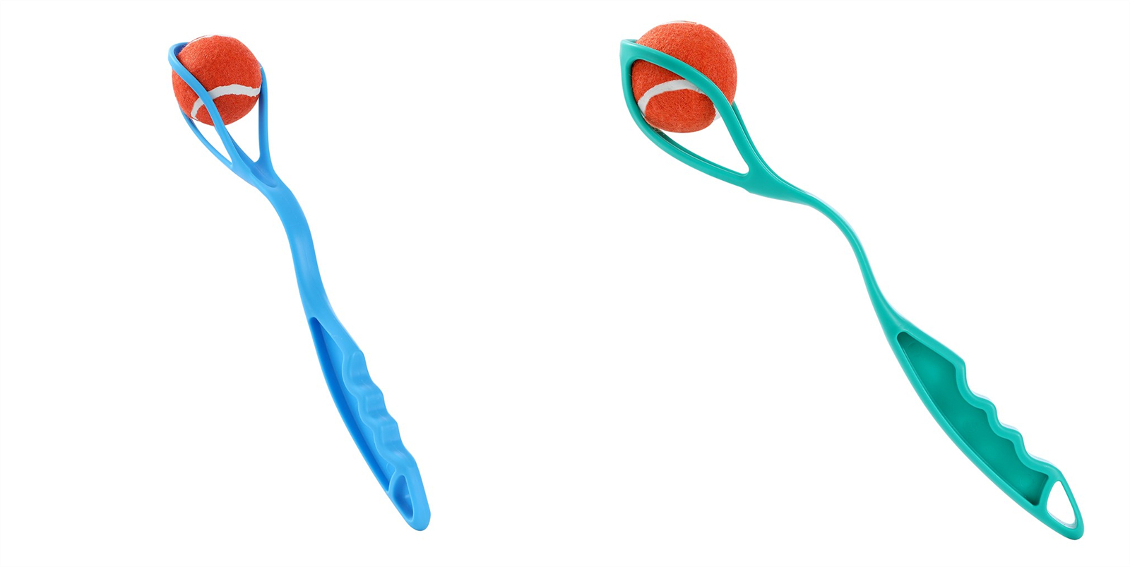 V278-4-X-THROWER-12168-12175-67828-00 YES4PETS 4 x Pet Dog Puppy Tennis Ball Launcher Interactive Fetch Toy Thrower - Image 1