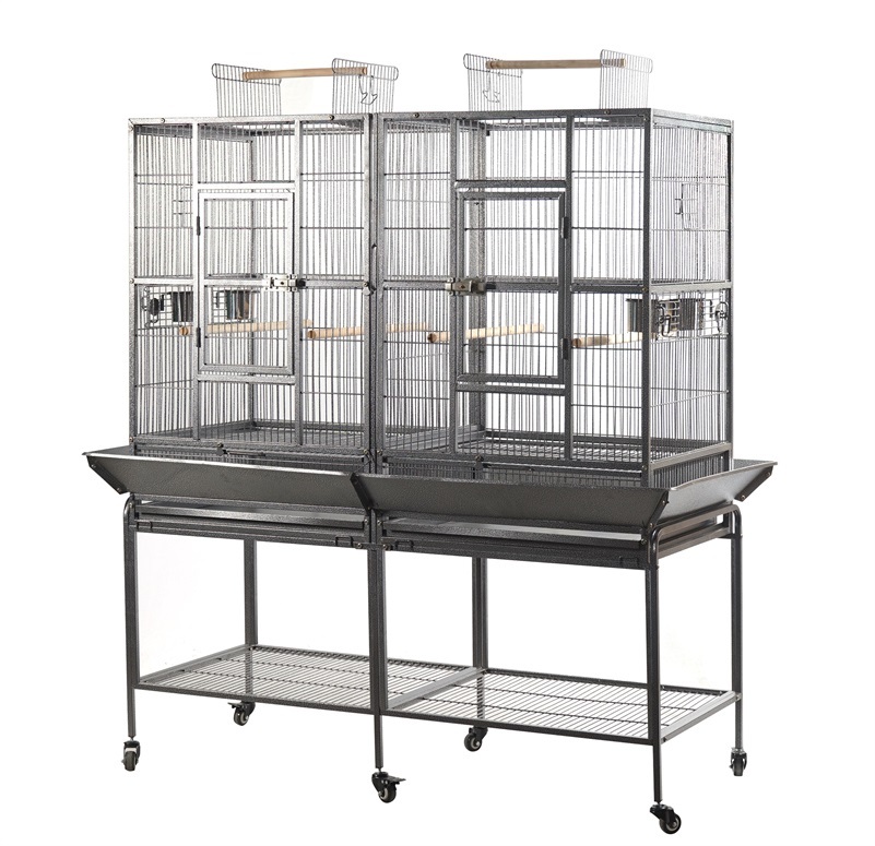 V278-B078-89131-00 YES4PETS XL 184 cm Bird Cage Pet Parrot Aviary Perch Castor Wheel Removable Divider - Image 1