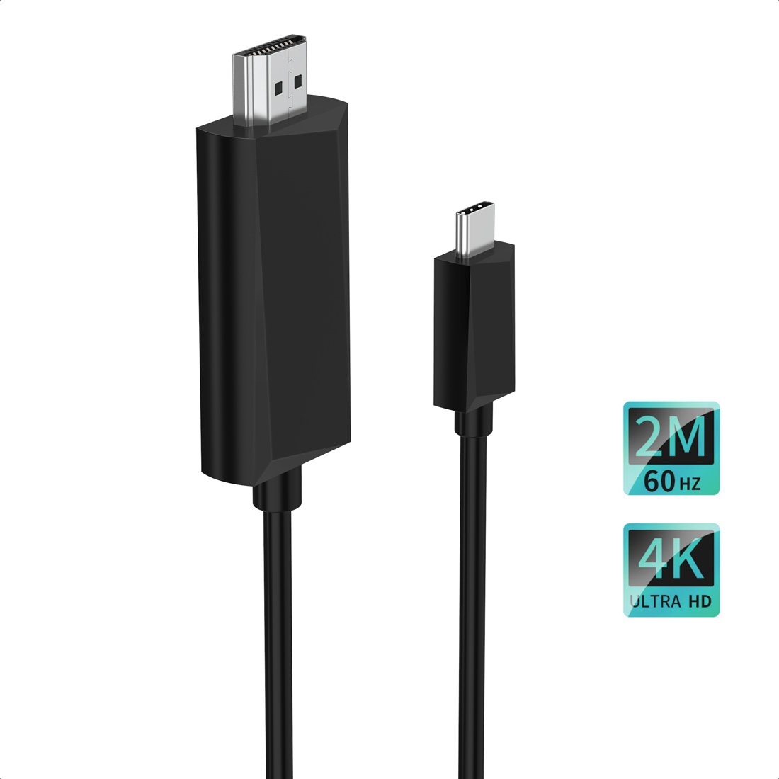 V28-ELECHOCH0020_elechoch0020-1_1 CHOETECH CH0020 4K 60Hz USB-C to HDMI Cable 2M - Image 1