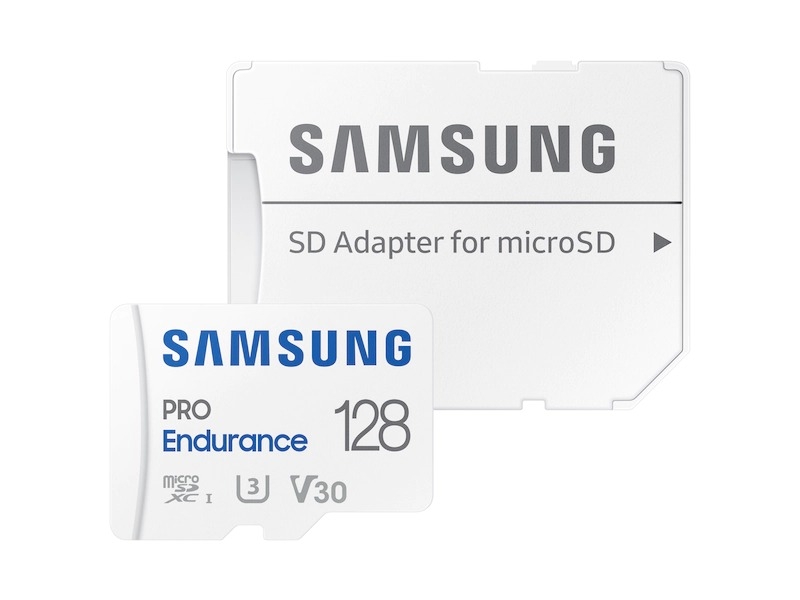 V28-FFCSAMMBMJ128KA-65257-00 SAMSUNG 128GB PRO Endurance microSDXC with Adapter MB-MJ128KA - Image 1