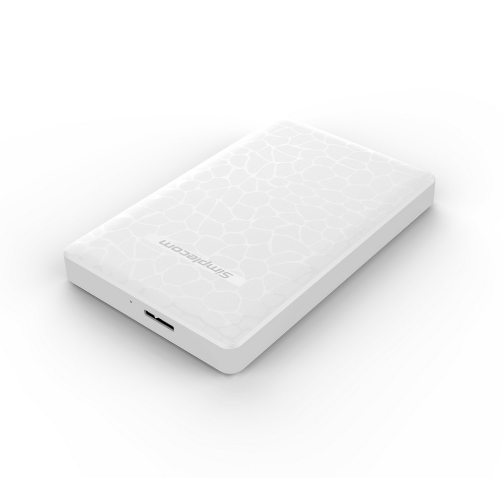 V28-SE101-WH-01_7 Simplecom SE101 Compact Tool-Free 2.5'' SATA to USB 3.0 HDD/SSD Enclosure White - Image 1