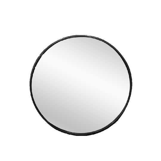 V292-MIRR-ARCH0034-51926-00 Metal Round Mirror 80cm - Black - Image 1