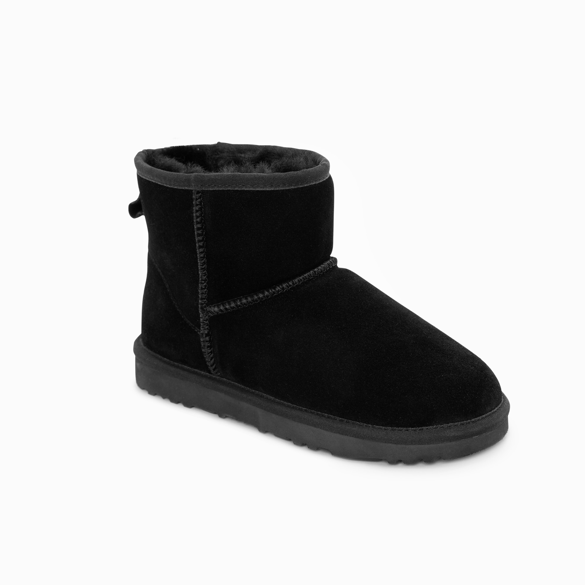 V317-OB664-BLACK-40-94879-00 Ugg Boots Genuine Australian Sheepskin Unisex Mini Classic Suede (Black, EU40) - Image 1