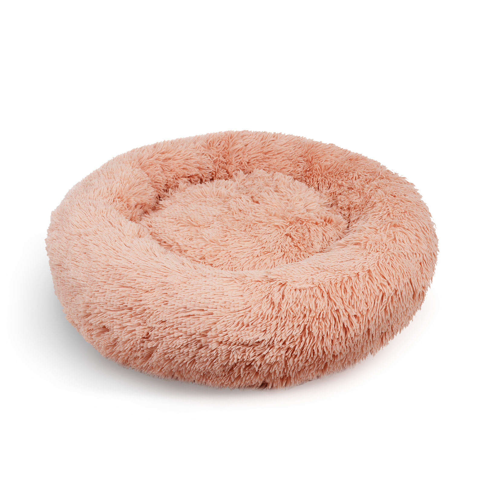 V360-PTDB0000-PK-XL-61218-00 Pet Dog Bedding Warm Plush Round Comfortable Nest Comfy Sleep kennel Pink XL 100 - Image 1