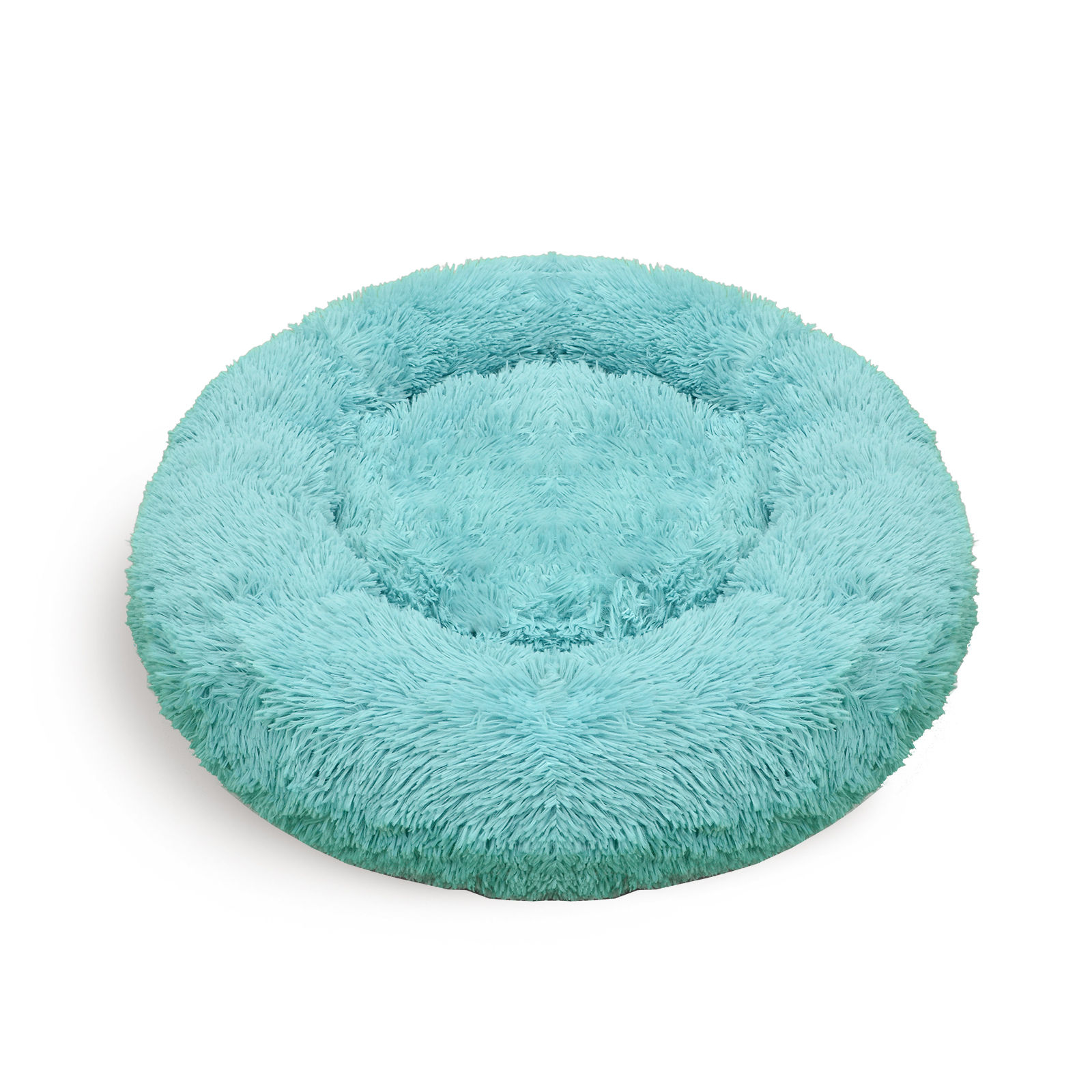 V360-PTDB0000-VG-XXL-81497-00 Pawfriends Pet Dog Bedding Warm Plush Round Comfortable Nest Comfy Sleep kennel Green 120cm - Image 1