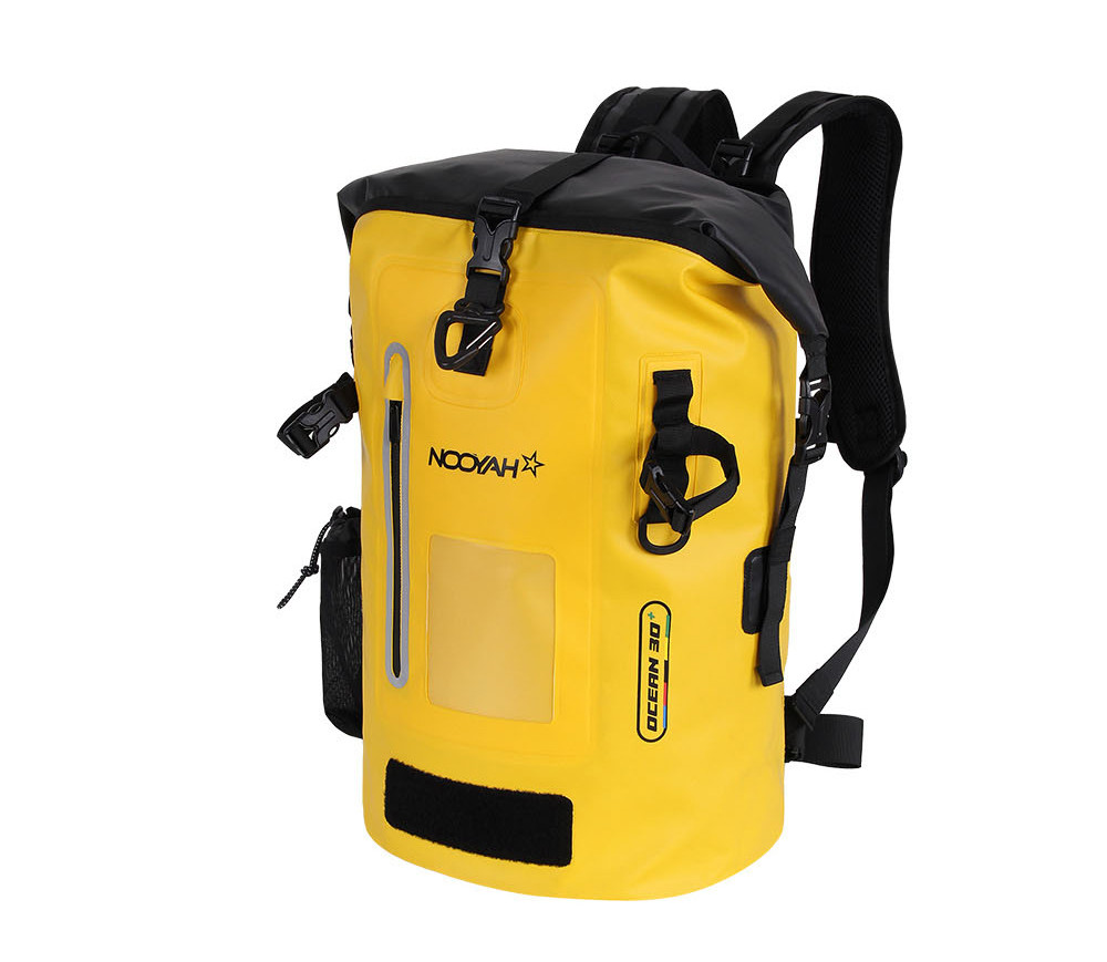V382-YELWIPX8BKPKNOOY-89926-00 NOOYAH IPX8 Waterproof Bike Cycle Outdoor Sports Backpack Double-Layer Waterproof Bag YELLOW - Image 1