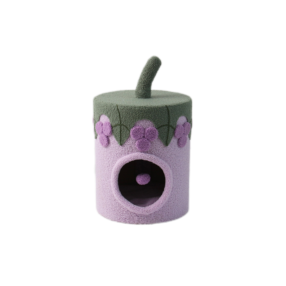 V390-C7253-84300-00 CATIO Purple Grape Cat House - Image 1