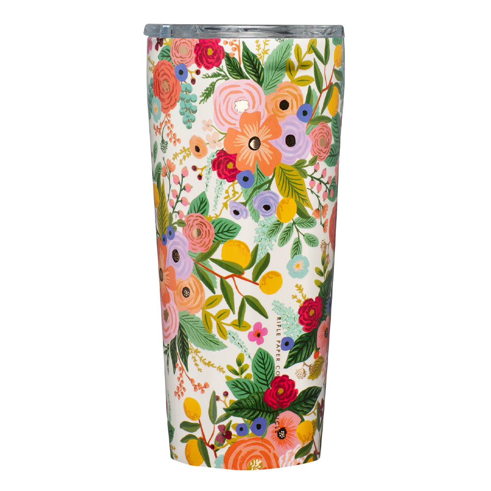V398-CK-RP2124GCGP-202506191331-00 Corkcicle Tumbler - 750ml Rifle Paper - Garden Party Cream - Image 1