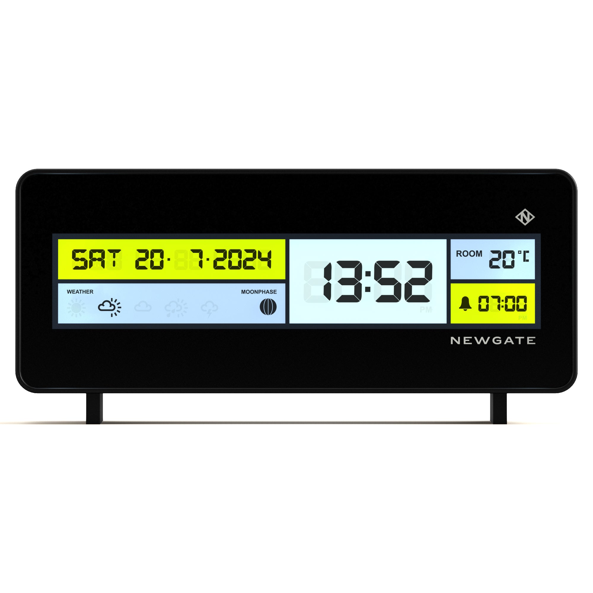 V398-NGLCDFUTUR1-202506101855-00 Newgate Futurama Lcd Alarm Clock Black Case Black Lens - Image 1