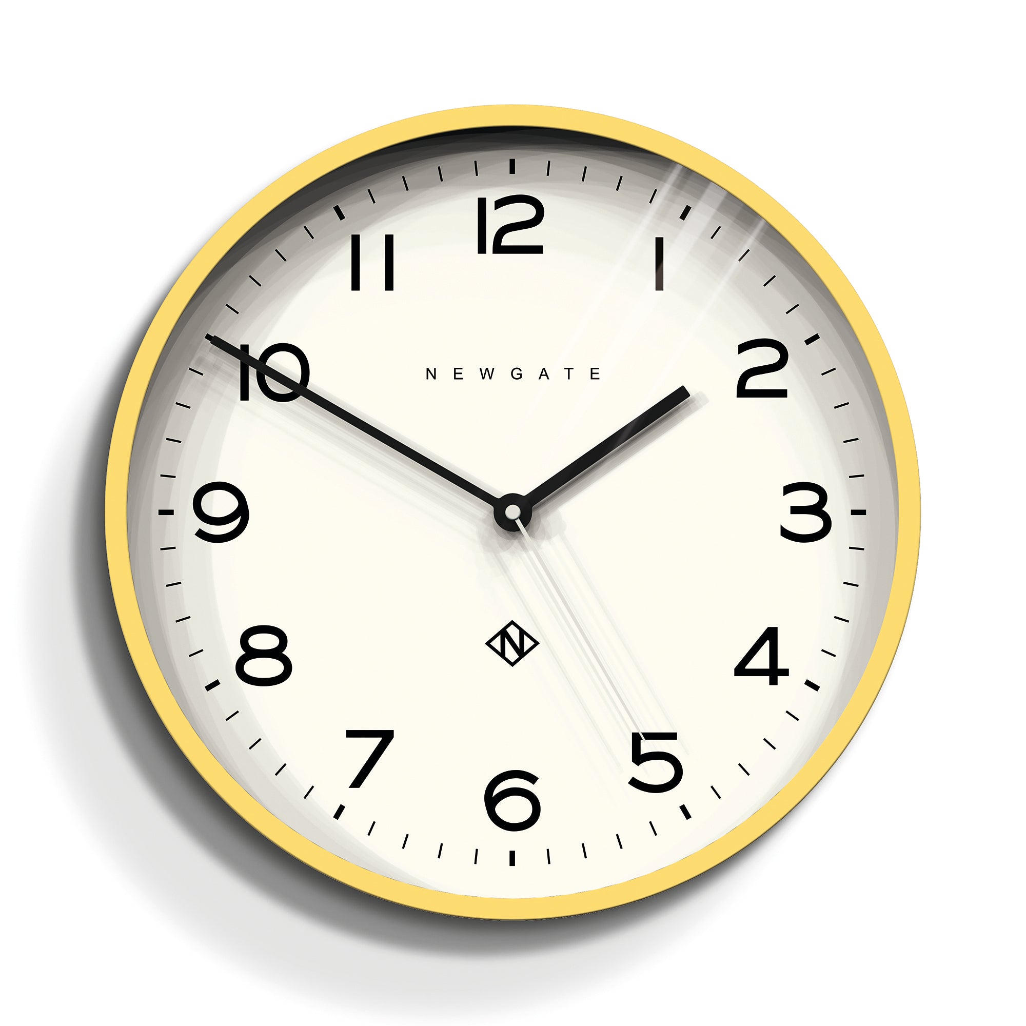 V398-NGNUMTHR129CHY-202505081601-00 Newgate Number Three Echo Clock Silicone Yellow - Image 1