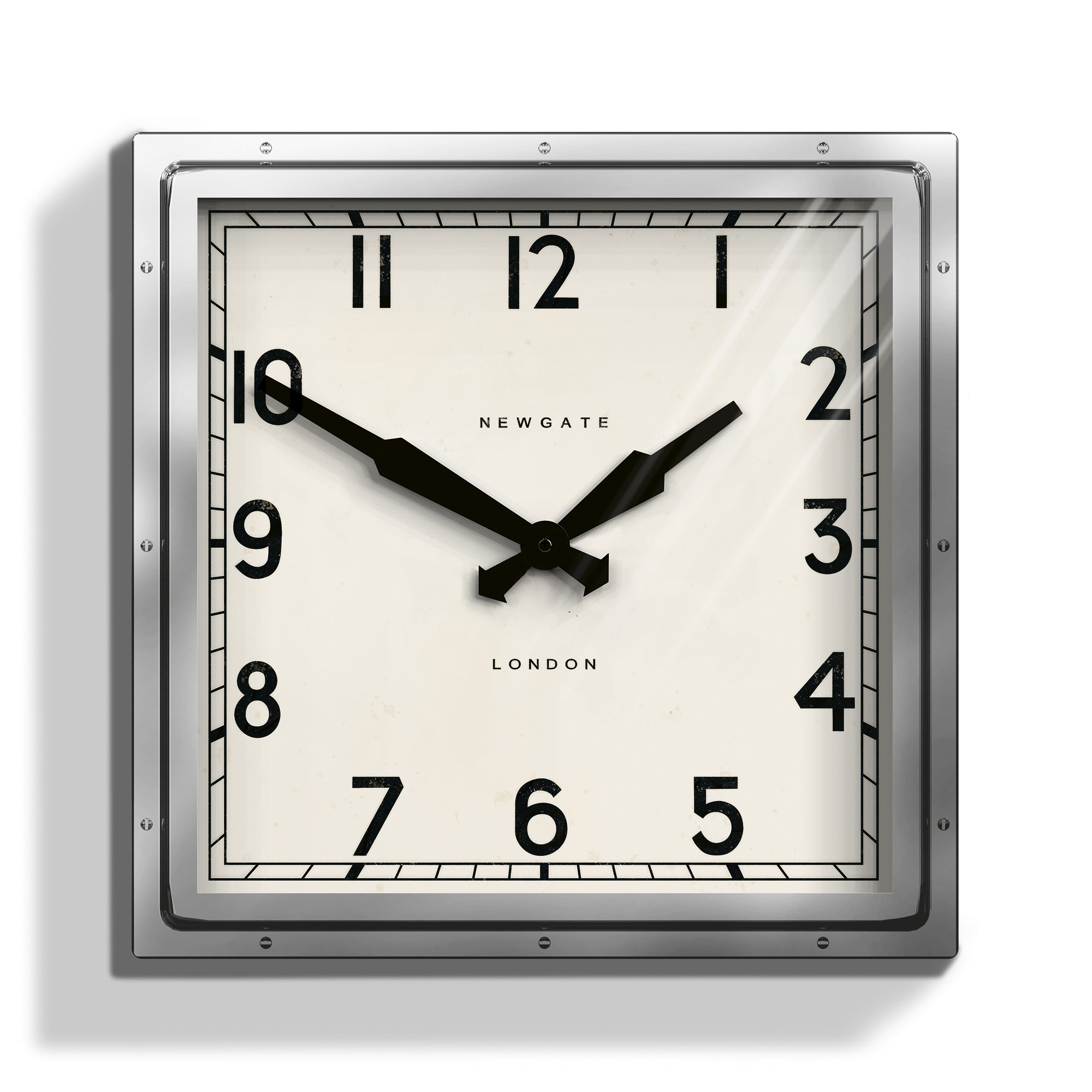 V398-NGQUAD42CH-202503061805-00 Newgate Quad Clock Chrome - Image 1
