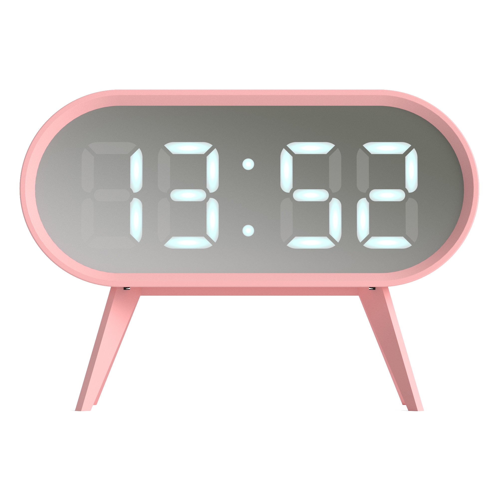 V398-NGSH-CYBO-S1-PK-202506101850-00 Newgate Space Hotel Cyborg Led Alarm Clock Pink - Image 1