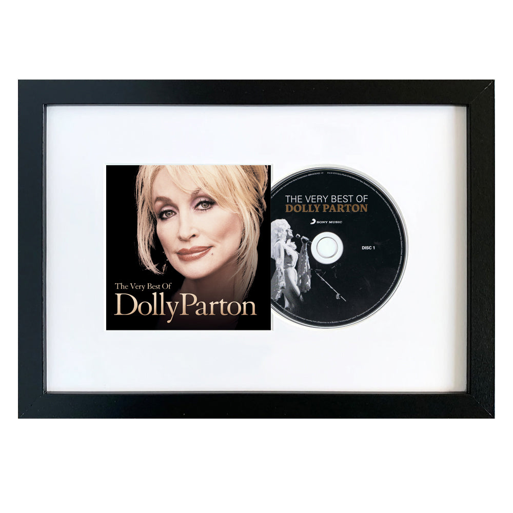 V398-SM-19075866832-FD-202506231718-00 Dolly Parton-The Very Best Of Dolly Parton CD Framed Album Art - Image 1