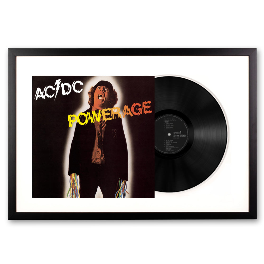 V398-SM-5107621-FD-202504111831-00 Framed AC/DC Powerage Vinyl Album Art - Image 1