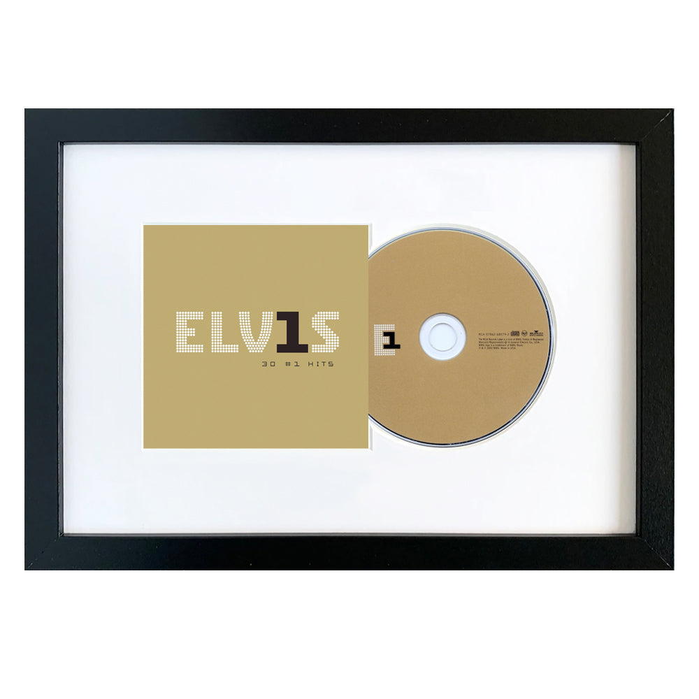 V398-SM-88985496662-FD-202503141635-00 Elvis Presley-Elvis 30 #1 Hits CD Framed Album Art - Image 1
