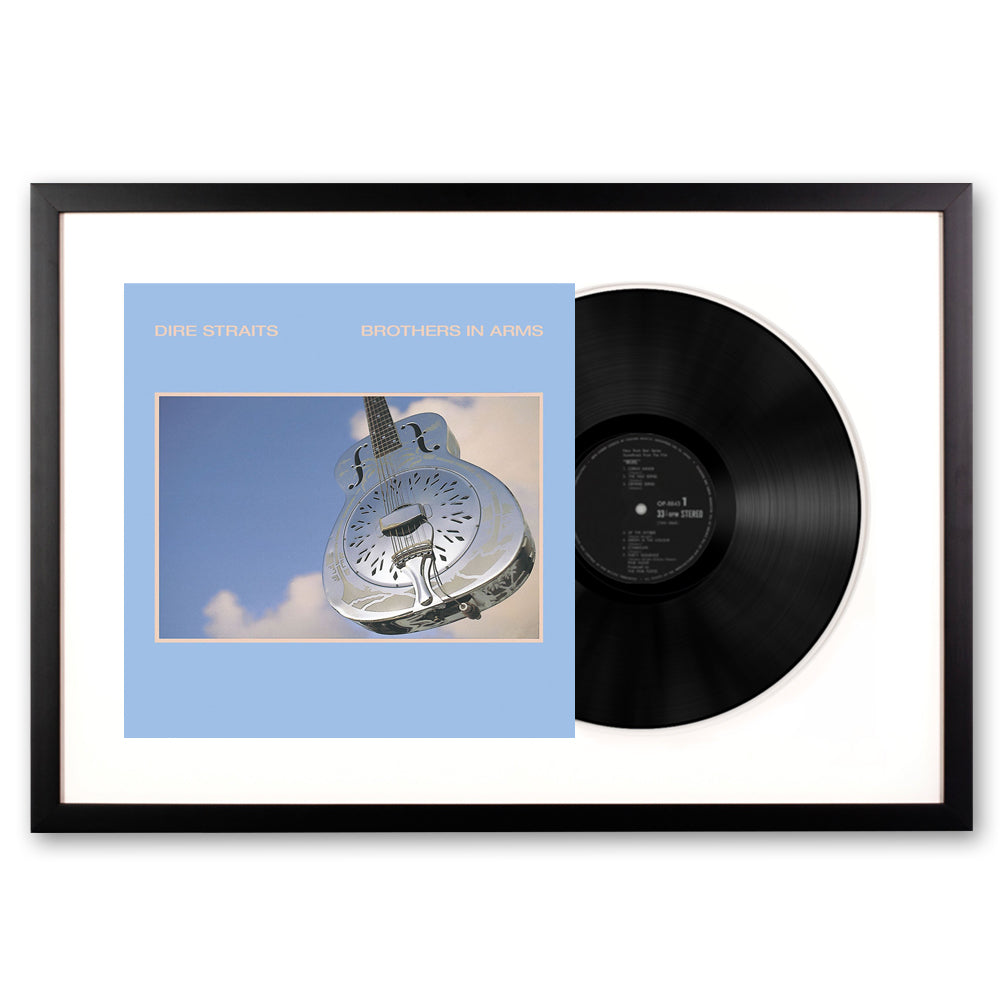 V398-UM-3752907-FD-202503281940-00 Framed Dire Straits Brothers in Arms - Double Vinyl Album Art - Image 1