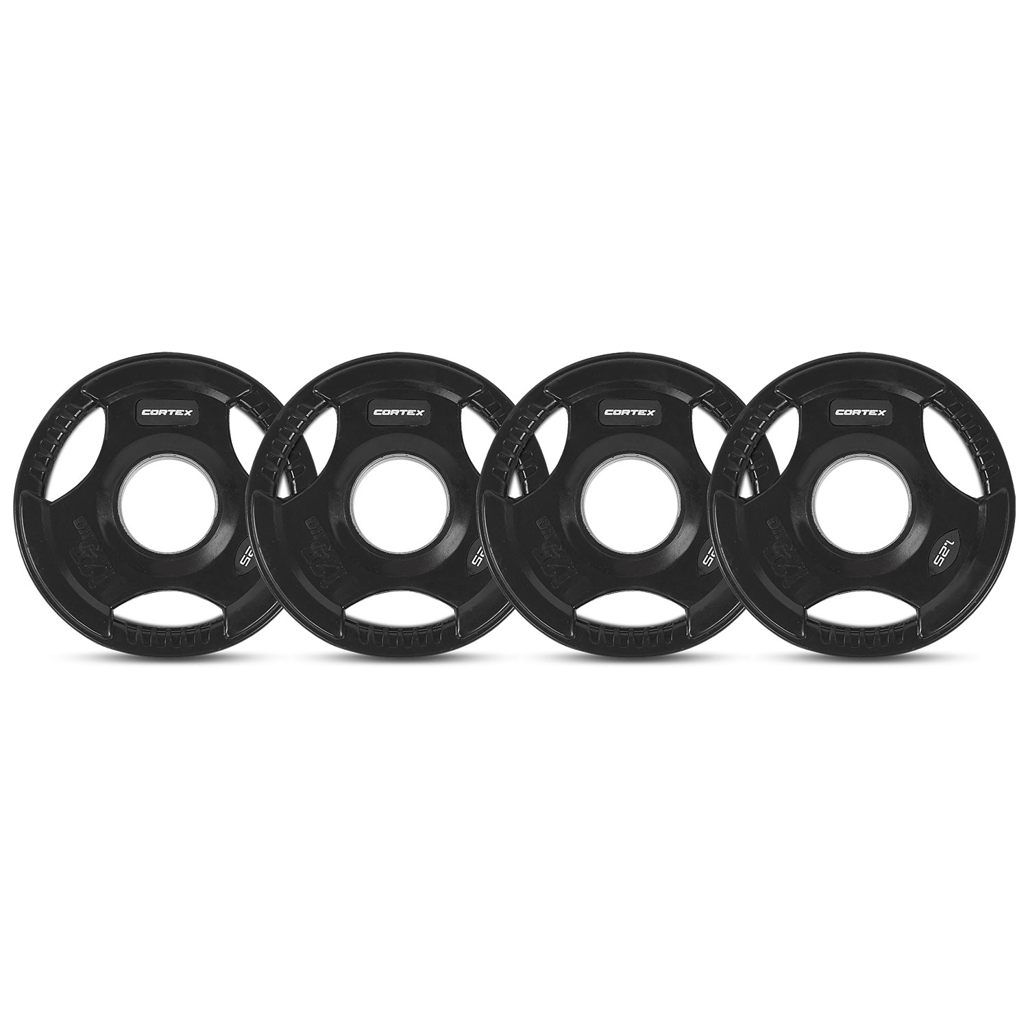 V420-CSST-WPOTG012-4-88026-00 CORTEX 1.25kg Tri-Grip Olympic Plates 50mm (Set of 4) - Image 1