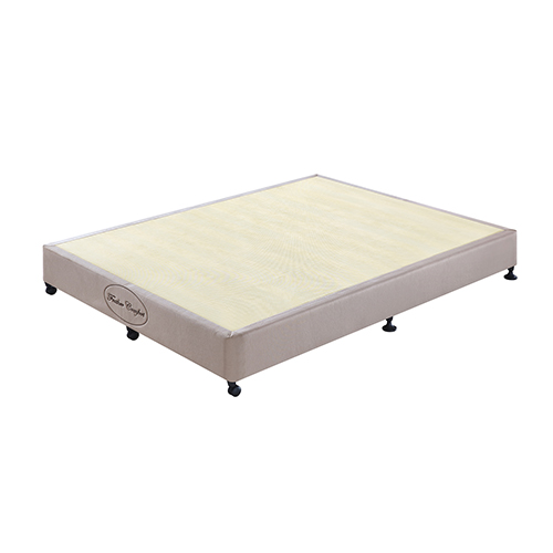 V43-BASE-KB-BG-01_2_41 Mattress Base Ensemble King Size Solid Wooden Slat in Beige with Removable Cover - Image 1