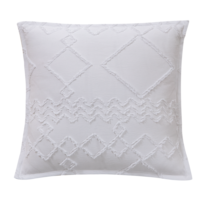 V439-CCTUFWCP-202504101845-00 TUFTED MICROFIBRE SUPER SOFT CUSHION COVER-WHITE - Image 1
