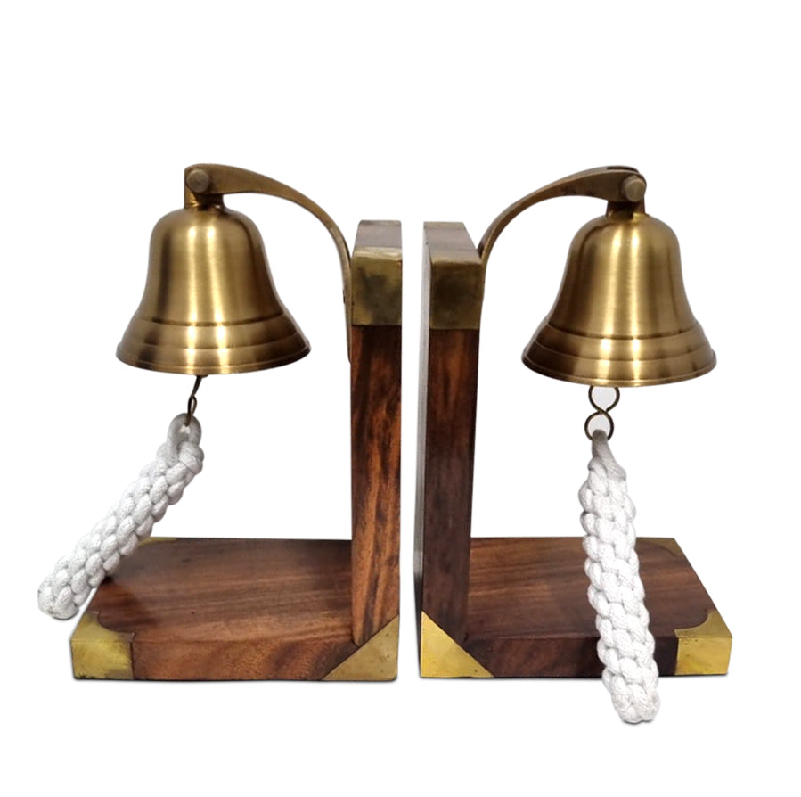 V440-BE101-82243-00 Brass Bookend - Anchor Bell - Image 1