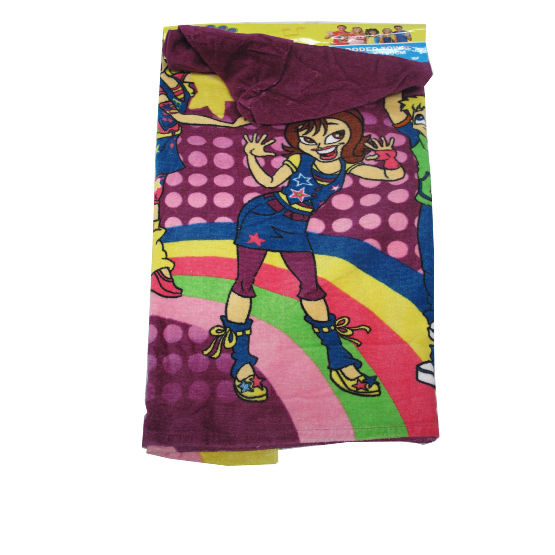 V442-ABR-TOWEL-HOODEDHI5-MULTI-SH-97023-00 Kids Hooded Towel Hi 5 - Image 1