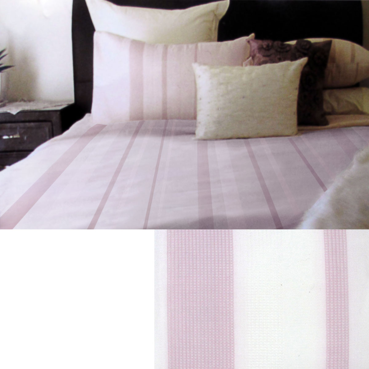 V442-AVT-QUILTCS-WAFFLE-PINK-KI-96937-00 Metropolitan Waffle Quilt Cover Set Pink - KING - Image 1