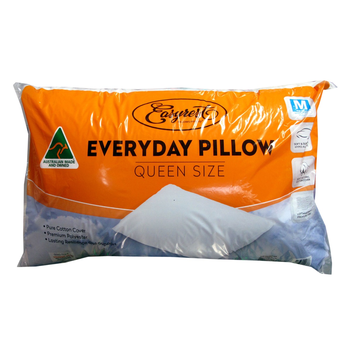 V442-ERT-PILLOW-EASYDAY-WHITE-QS-78095-00 Easyrest Everyday Queen Sized Pillow - Image 1