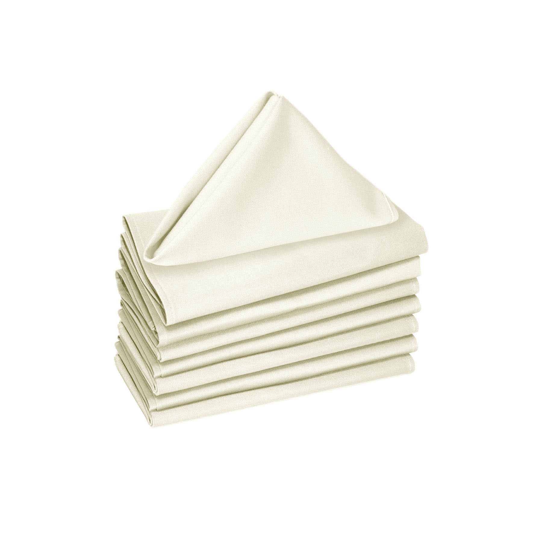 V442-GNA-MISC-SETOF8NAPKINS-MARSHMALLOW-SQ-117498-00 Hoydu Set of 8 Cotton OR Poly Cotton Napkins Marshmallow - Image 1