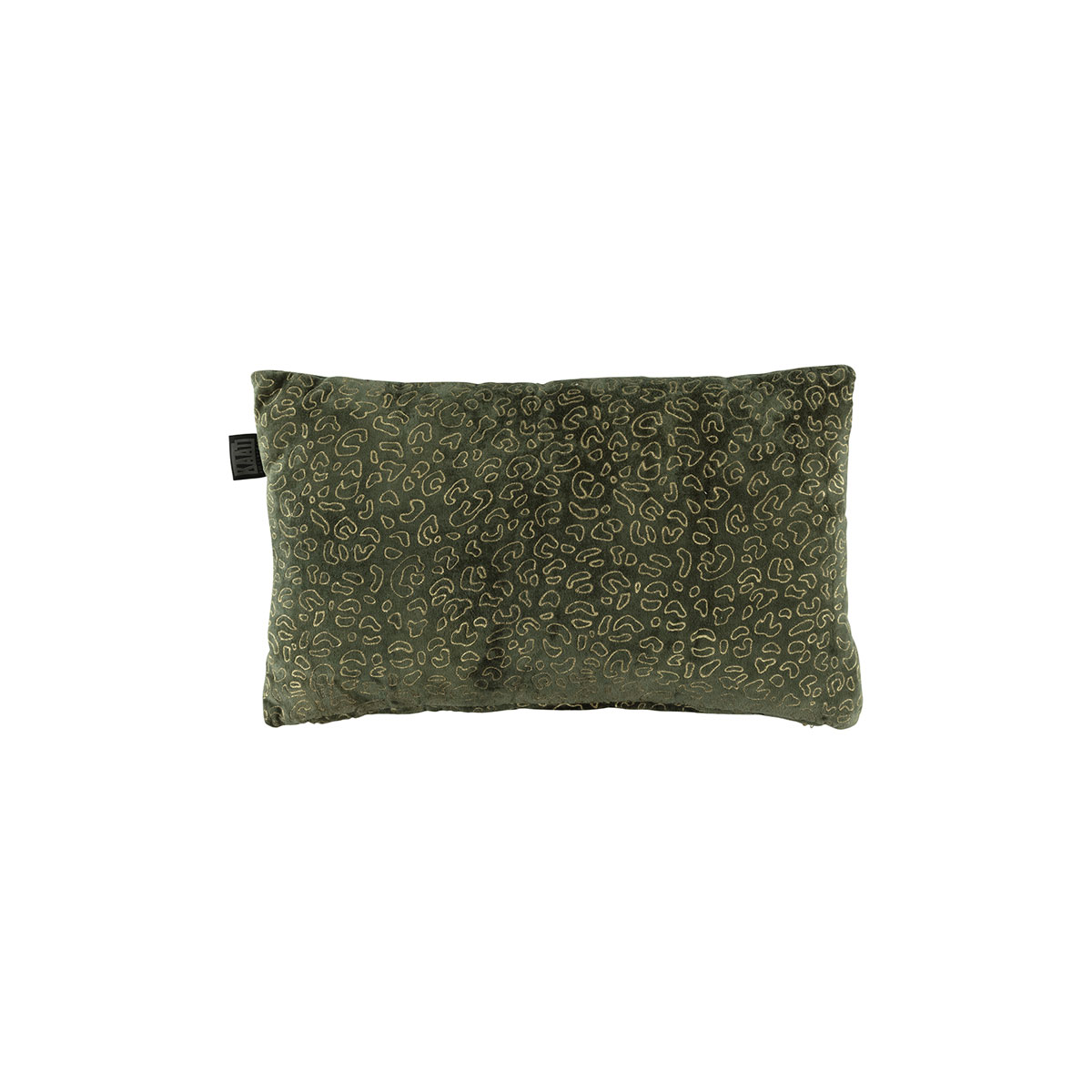 V442-HIN-CUSHION-SPARTAN-GREEN-RE-202505230953-00 KAAT Amsterdam Spartan Green Animal Print Oblong Filled Cushion 30cm x 50cm - Image 1