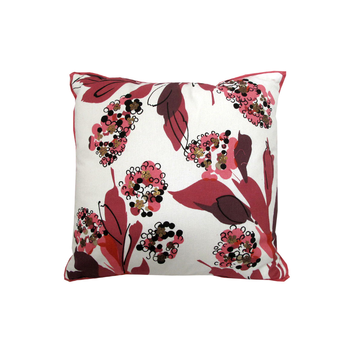 V442-IDC-CUSHION-AMELIAAPPLIQUE-PINK-SQ-78445-00 IDC Homewares Amelia Applique Pink Filled Cushion 43 x 43 cm - Image 1