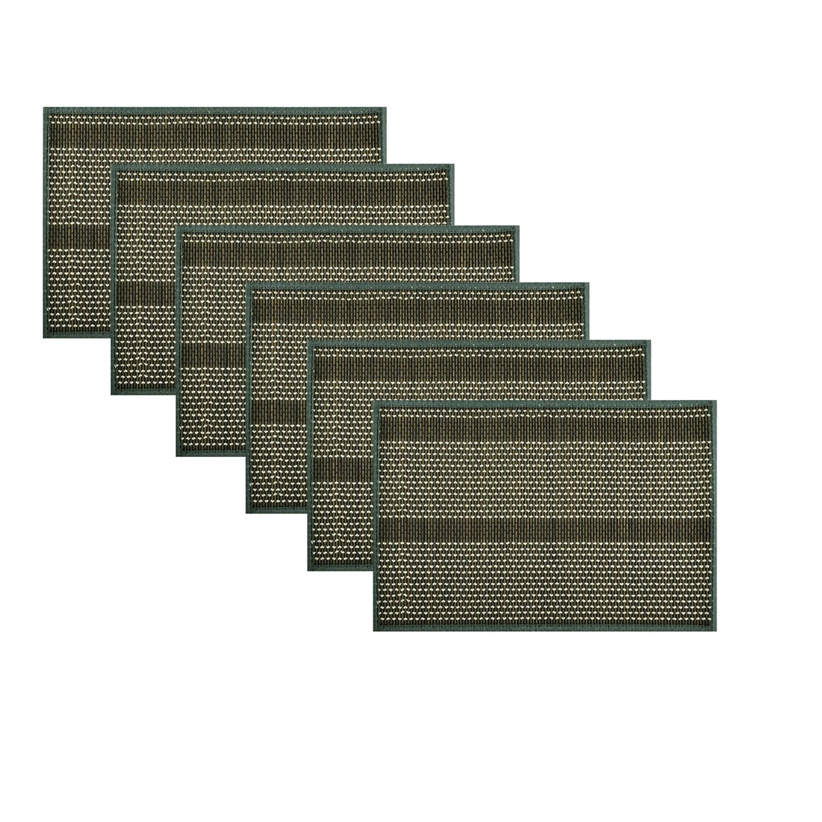 V442-JTC-PLACEMAT-BAMBOOBR1T-TAUPE-RE-145706-00 Set of 6 Dreamtime Bamboo Table Placemats 30 x 45cm Taupe - Image 1