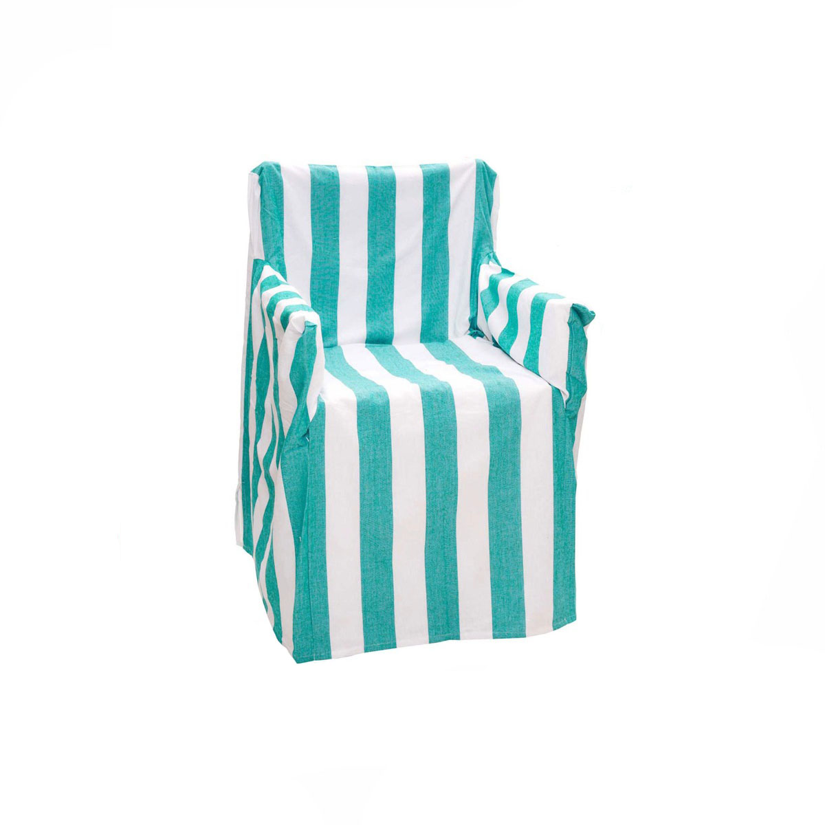 V442-RAN-COUCHC-DIRECTORSTRIPED-OCEANBLUE-SH-77583-00 Rans Alfresco 100% Cotton Director Chair Cover - Striped Ocean Blue - Image 1
