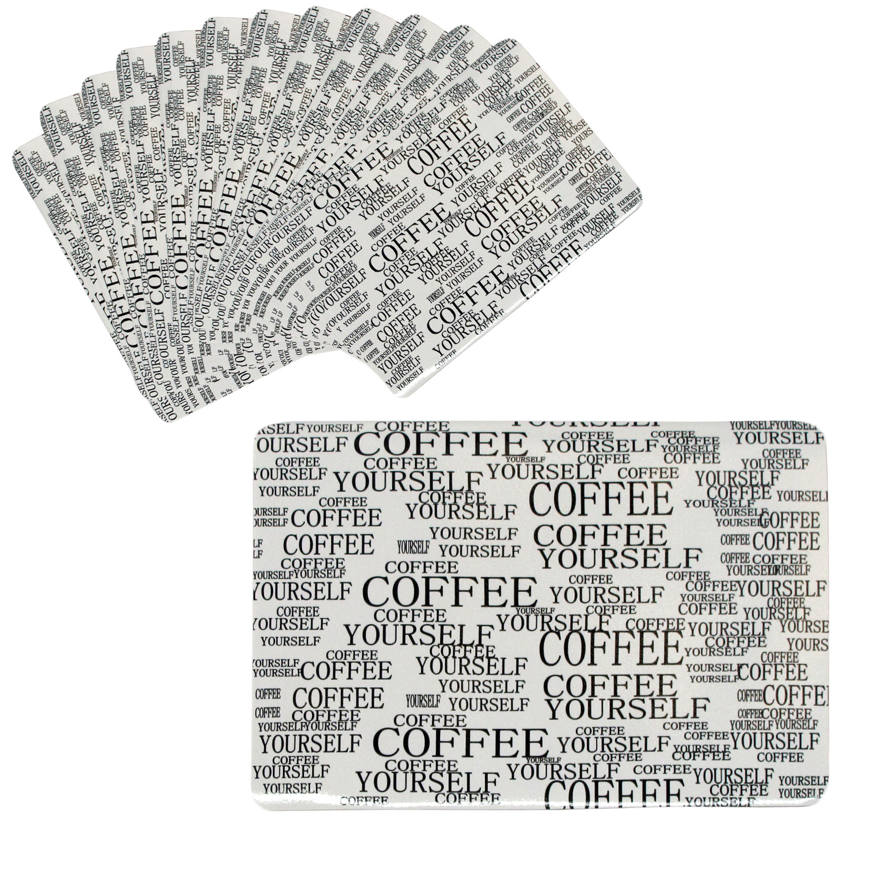 V442-TOC-TABLEPLACEMAT-SIGNATURE-WHITE-RE-209106-00 Set of 12 PVC Easy Care Placemats - Signature White - Image 1