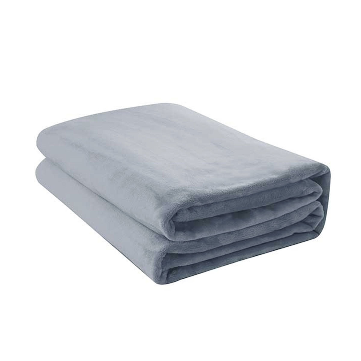 V442-WAM-BLANKET-400GSMMICROFLEECE-SILVER-DS-204720-00 Jason 400GSM Super Soft Micro Fleece Blanket Silver Double - Image 1