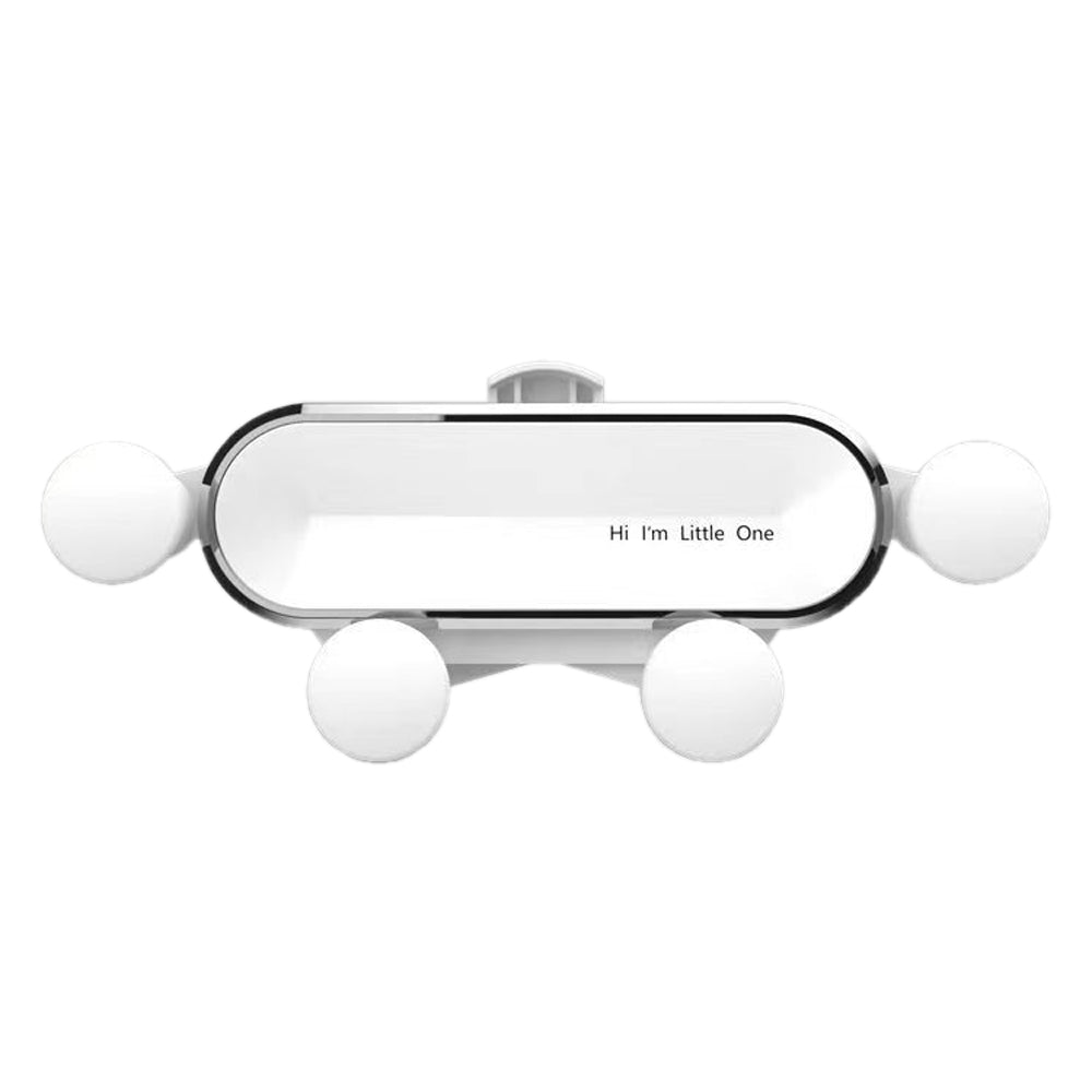 V462-TA-92-02-98707-00 Car Phone Holder Metal Gravity 360 Universal Rotation Ball Air Vent Cellphone Stand(White) - Image 1
