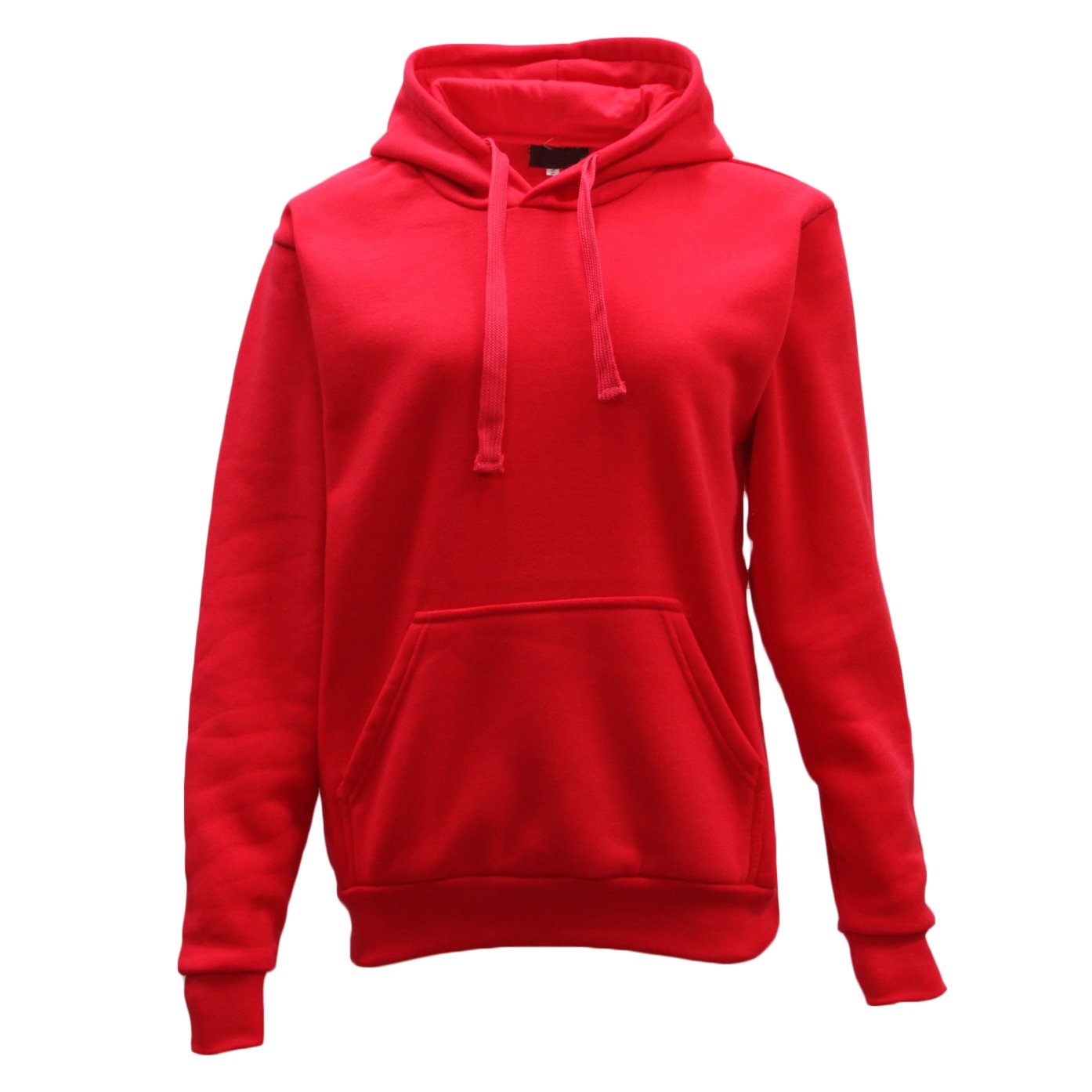 V474-226386-99530-00 Adult Unisex Men's Basic Plain Hoodie Pullover Sweater Sweatshirt Jumper XS-8XL, Red, 2XL - Image 1