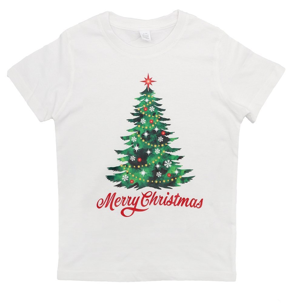 V474-381633-103600-00 New Funny Adult Xmas Christmas T Shirt Tee Mens Womens 100% Cotton Jolly Ugly, Tree (White), 2XL - Image 1