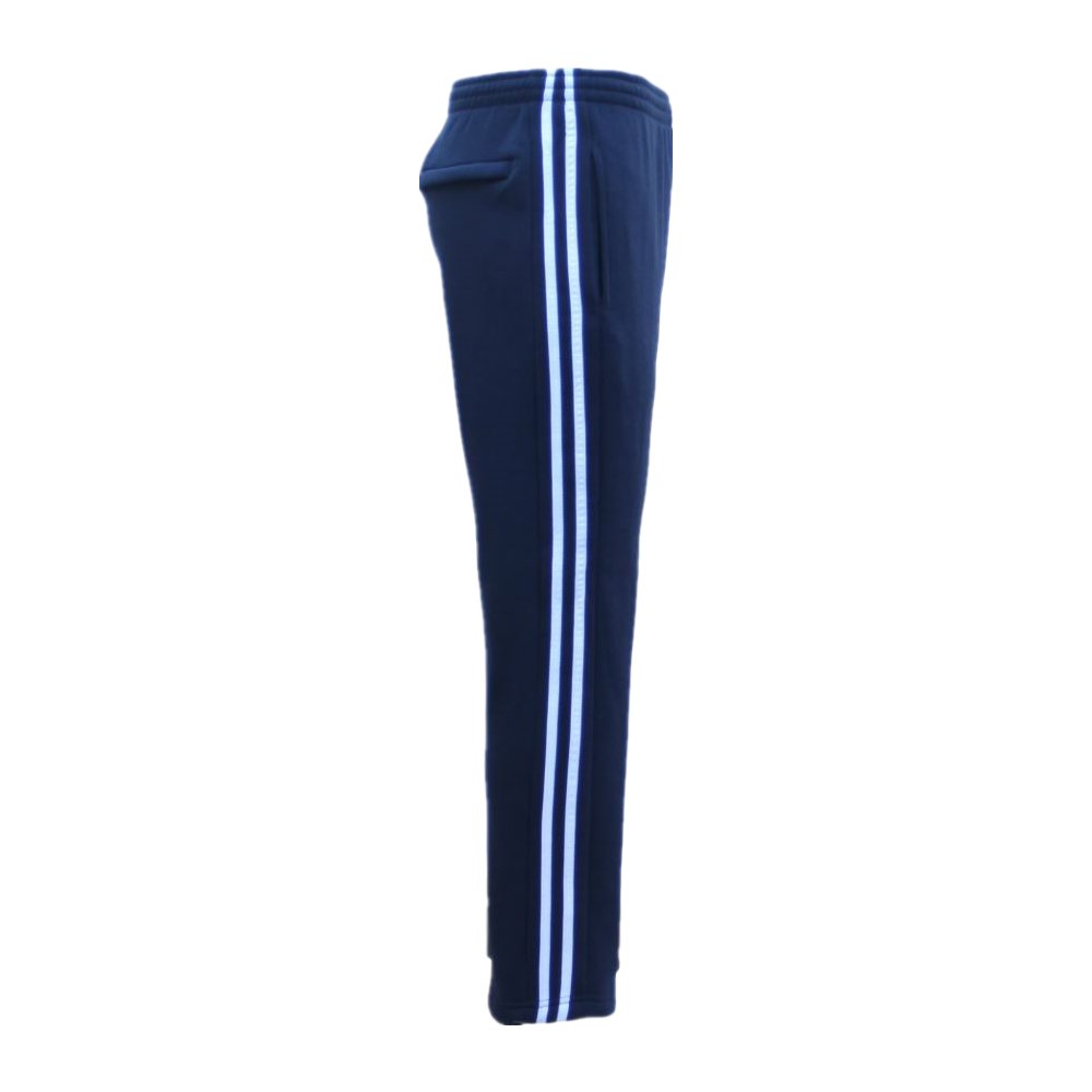 V474-405986-101921-00 Men's Fleece Casual Sports Track Pants w Zip Pocket Striped Sweat Trousers S-6XL, Navy, 4XL - Image 1