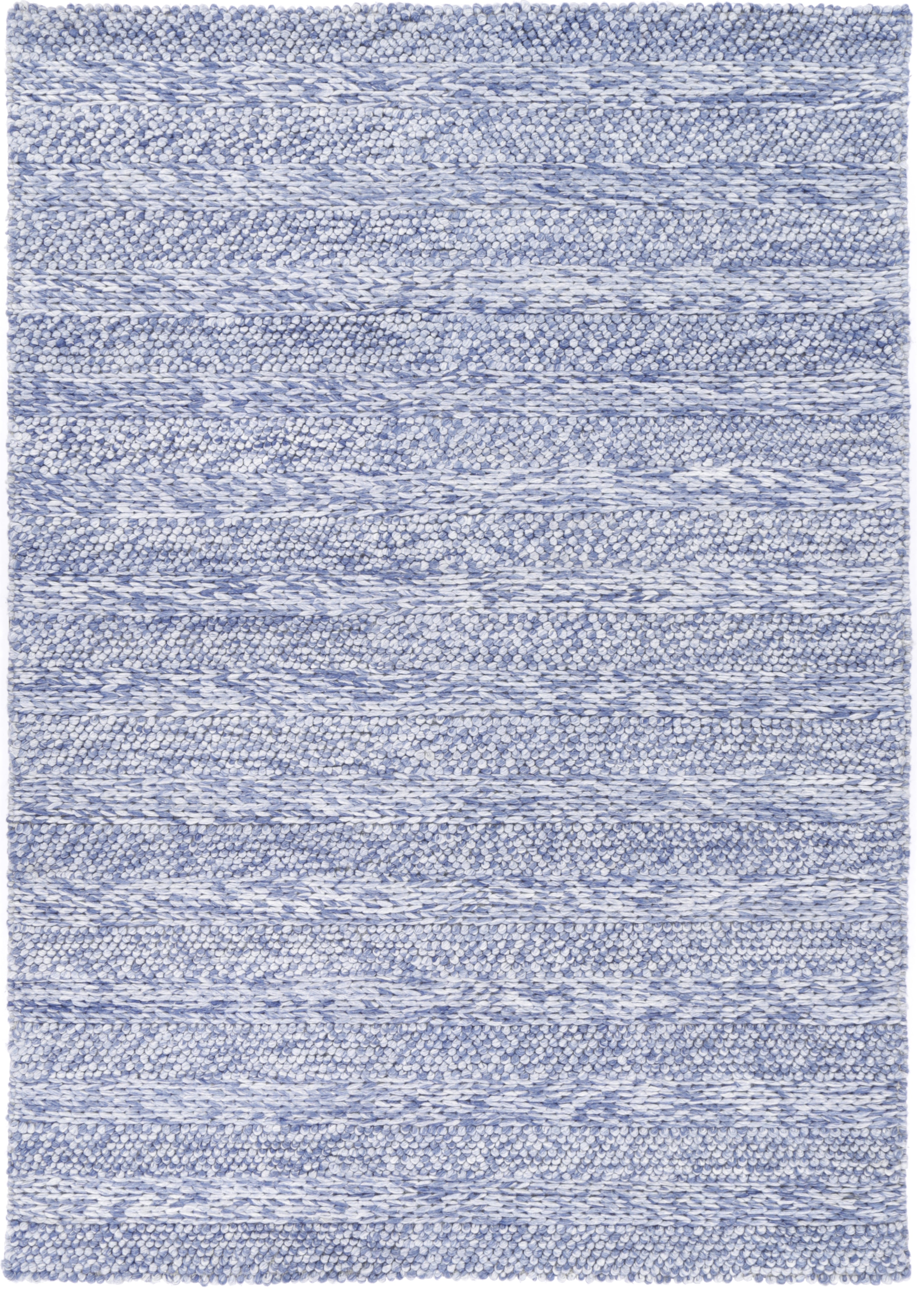 V516-HARL240RINGBLUE-140848-00 Harlow Ringlets Blue Wool Blend Rug 240x330 - Image 1